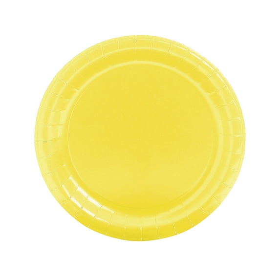 Mimosa Yellow 8 7/8" Paper Plates 24 - Party Supplies - 24 Pieces