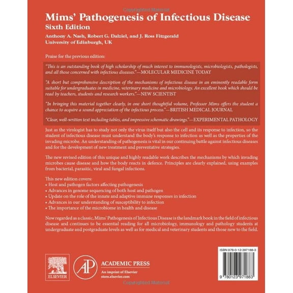 Pre-Owned Mims' Pathogenesis of Infectious Disease (Paperback) 0123971888 9780123971883
