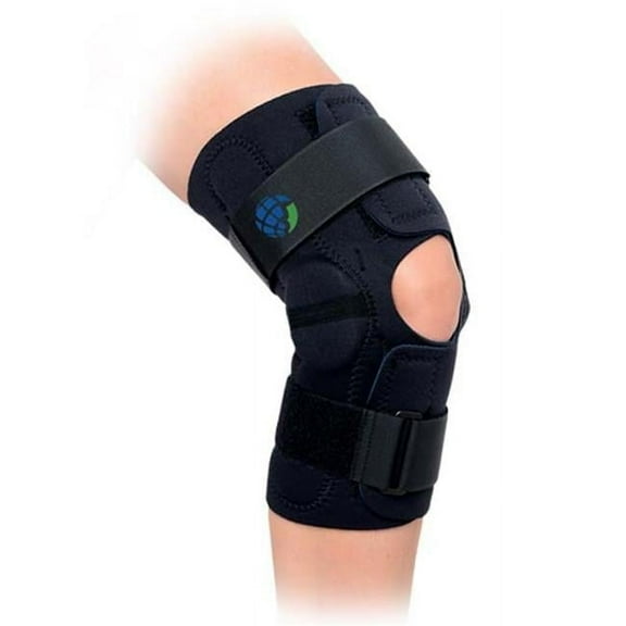 Min Knee Hinged Wrap Knee Brace - Large