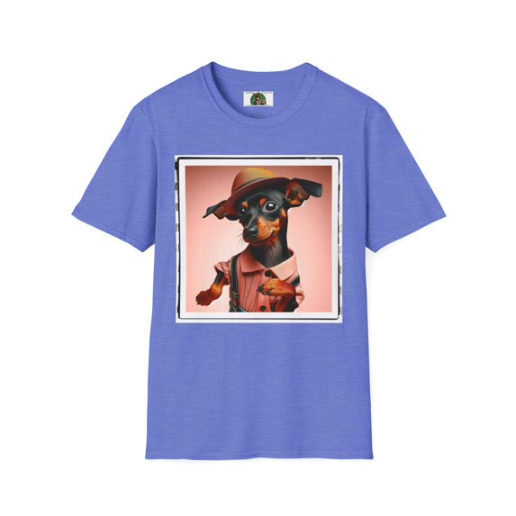 Min Pin "A Sharp Dressed Man!" Unisex Softstyle T-Shirt