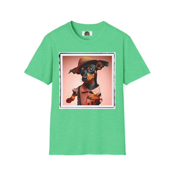 Min Pin "A Sharp Dressed Man!" Unisex Softstyle T-Shirt