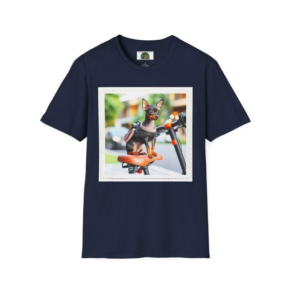 Min Pin "Biker" Unisex Softstyle T-Shirt