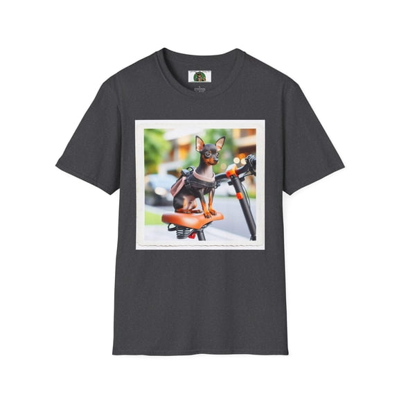 Min Pin "Biker" Unisex Softstyle T-Shirt