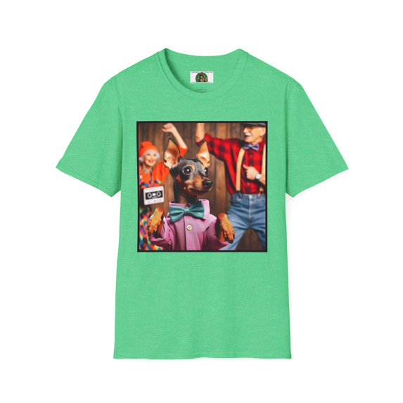 Min Pin "Dancing Machine" Unisex Softstyle T-Shirt