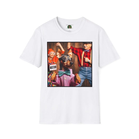 Min Pin "Dancing Machine" Unisex Softstyle T-Shirt