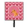 thumbnail image 1 of Min Pin Hearts Love and Valentines Day Portrait Leash or Key Holder, 1 of 2