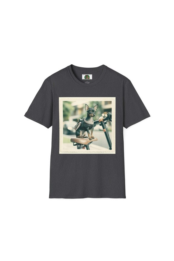 Min Pin "Olde Biker" Unisex Softstyle T-Shirt