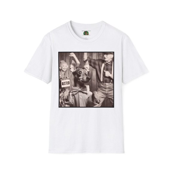Min Pin "Olde Timey Dancer" Unisex Softstyle T-Shirt
