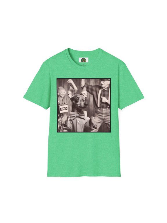 Min Pin "Olde Timey Dancer" Unisex Softstyle T-Shirt