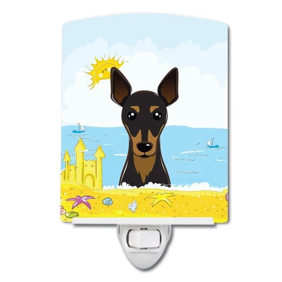 Min Pin Summer Beach Ceramic Night Light
