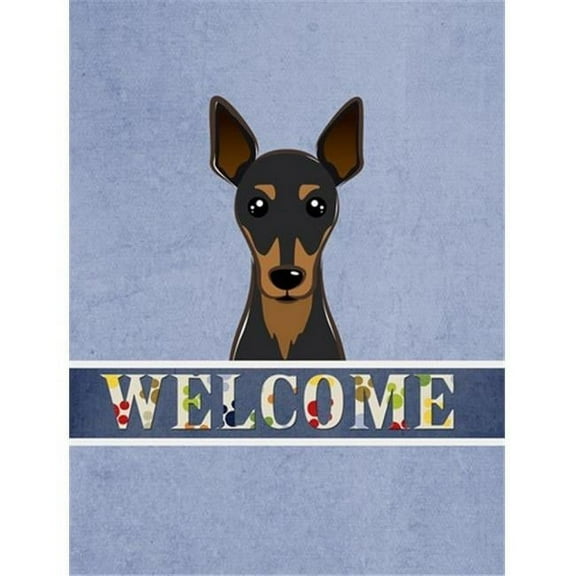 Min Pin Welcome Flag Canvas House Size