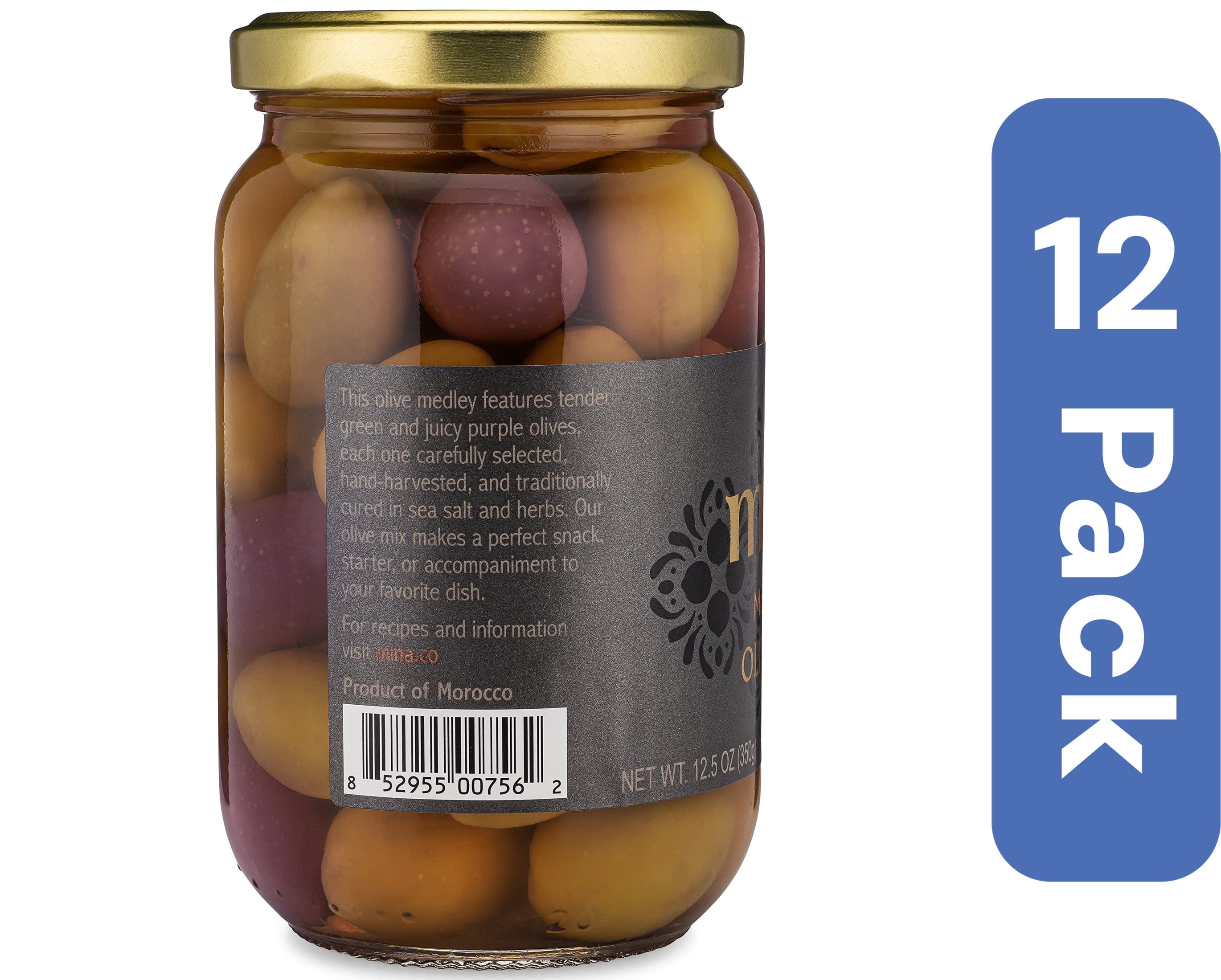 Mina Mixed Olives 12.5 oz (Pack Of 12)