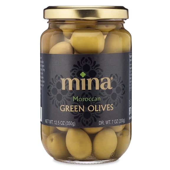 Mina Moroccan Green Olives Jar 12.5 oz Pack of 3