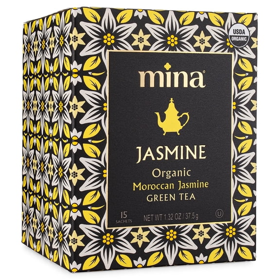Mina - Organic Jasmine Green Tea - 15 Ea, Case of 6