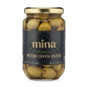 Mina, Pitted Green Olives, 12.5oz