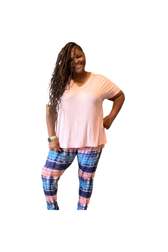 Mina Plus Size Tie Dye Legging Set
