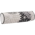 thumbnail image 1 of Mina Victory Aloha Indoor/Outdoor Black White 6" x 20" Throw Pillow, 1 of 9