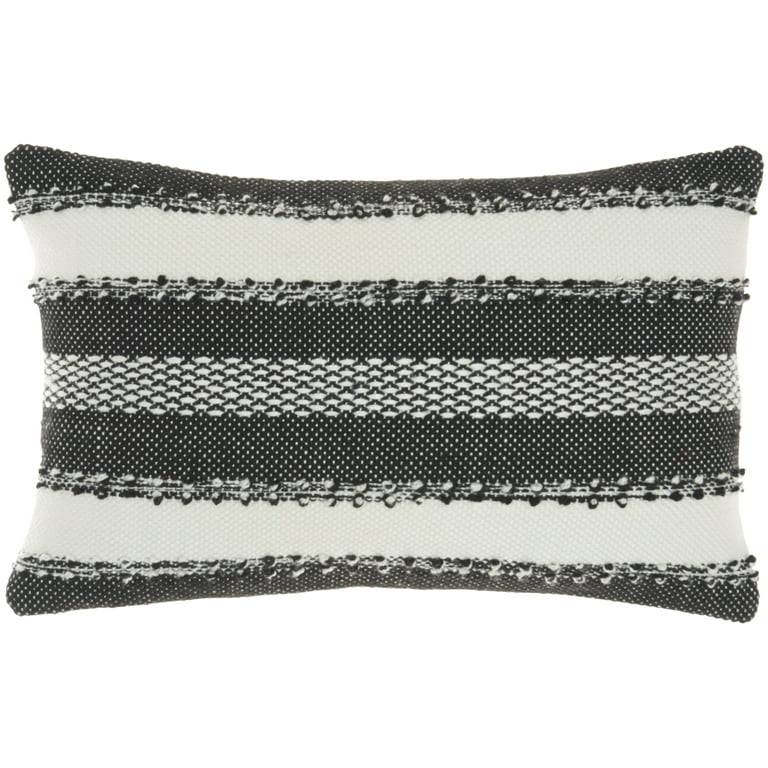 Black and white striped decorative pillows new arrivals