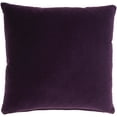 thumbnail image 1 of Mina Victory Life Styles Solid Velvet 20" x 20" Purple Indoor Throw Pillow, 1 of 6