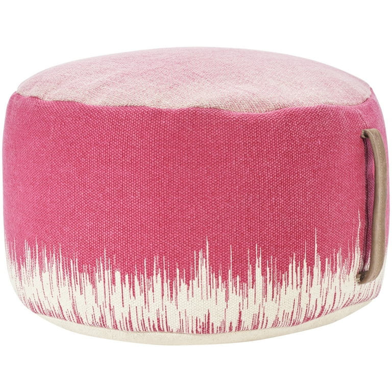 Mina Victory Life Styles Stonewash Drum Pouf 20