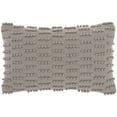 thumbnail image 1 of Mina Victory Life Styles Woven Dot Stripes 12"X20" Lt Grey Indoor Throw Pillow, 1 of 6