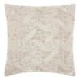 thumbnail image 1 of Mina Victory Luminescence 18x18" Cotton Beaded Basket Throw Pillow in Silver, 1 of 2