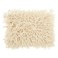 thumbnail image 1 of Mina Victory Shag 14x20" Cotton Skinny Fugga Throw Pillow in Ivory, 1 of 4