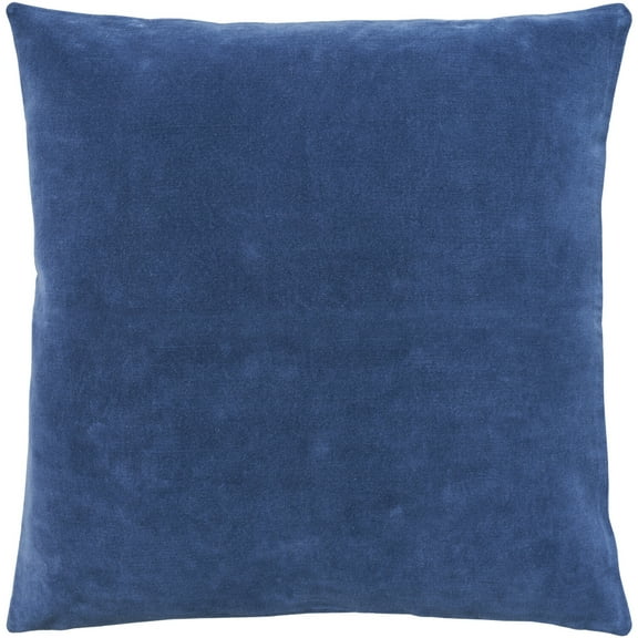 Mina Victory Sofia Solid Revers Velvet Navy Throw Pillows