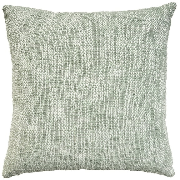 Mina Victory Woven Basketweave Indoor Outdoor Throw Pillow 18" x 18" Aqua