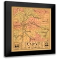 thumbnail image 1 of Minard 12x13 Black Modern Framed Museum Art Print Titled - Cuba New York - Minard 1901, 1 of 5