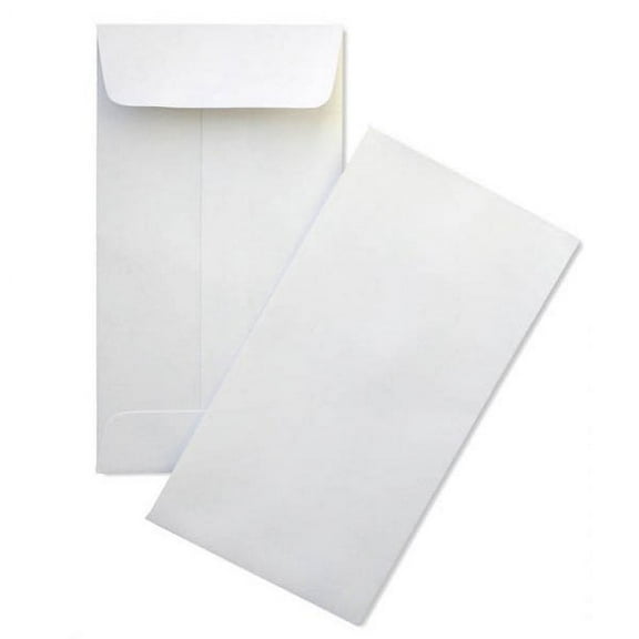 Minas Envelope #3 Coin / Small Parts Envelopes, 24lb. White, 2 1/2" x 4 1/4", Gum Flap, 500/Box