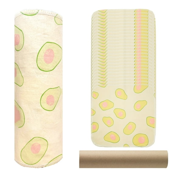 Minasuki 25 Pack Reusable Paper Towels - Paperless Paper Towels Washable Kitchen Cloth Zero Waste 10"x10", Avocado