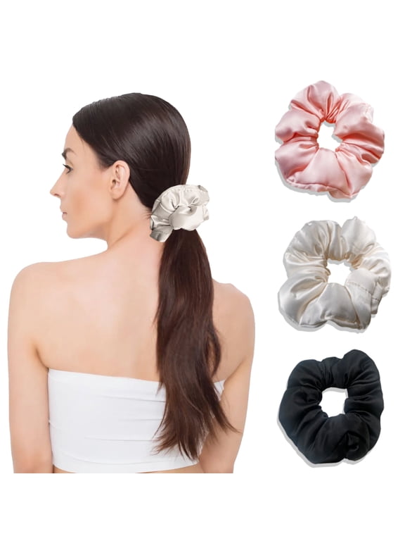Large Satin Scrunchies