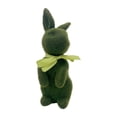 thumbnail image 1 of Minbee Artificial Flocked Easter Bunny Easter Decorations, Pastel Flocked Bunny Figurine Standing Foam Rabbit Figurines Tabletop Ornament, Spring Home Decor, 1 of 5