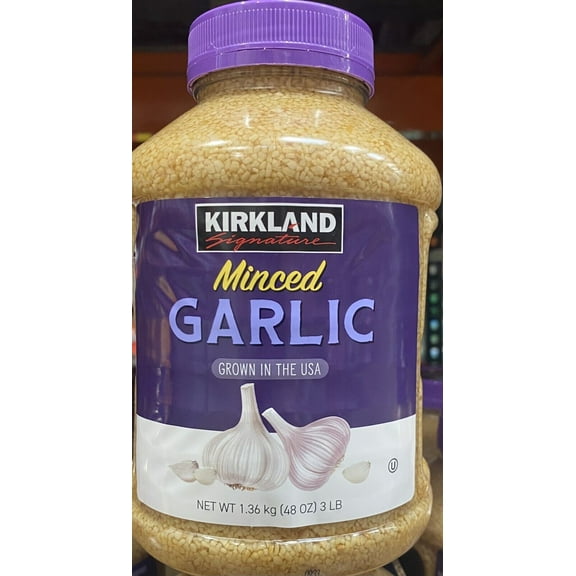 Minced 100% California Garlic 48 Ounces Bottle 3 Lbs