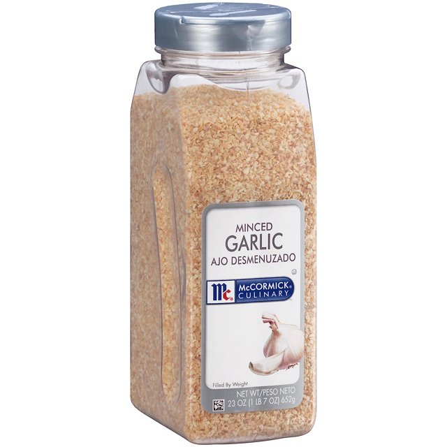 Minced Garlic, 23 oz One 23 Ounce Container of Dried Minced Garlic