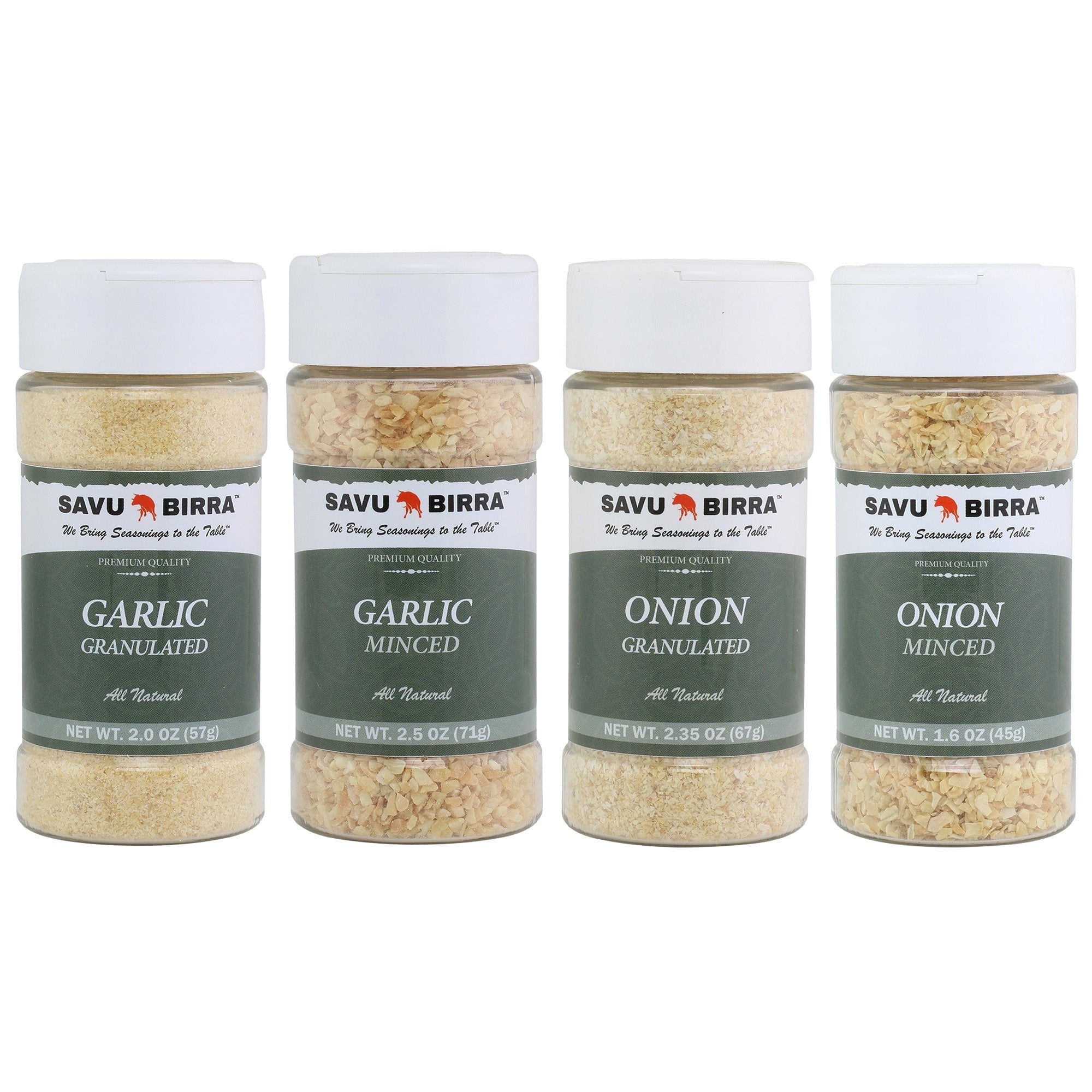 Minced Garlic | Granulated Garlic | Minced Onion | Granulated Onion