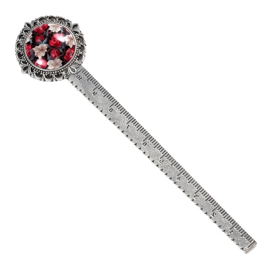 Minced flower Silver Lace-Edged Bookmark: Gift for Book Lovers and Readers - Bookmarks, Reading Accessories, Book Markers