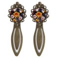 thumbnail image 1 of Minced flower Vintage Copper-Colored Lace Bookmarks: Stainless Steel Reading Accessories for Book Lovers - Set of 2, 1 of 5