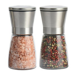 BRENTWOOD Stainless Steel Electric Salt & Pepper Adjustable Ceramic Grinders  with Blue LED Light SG-2321S - The Home Depot