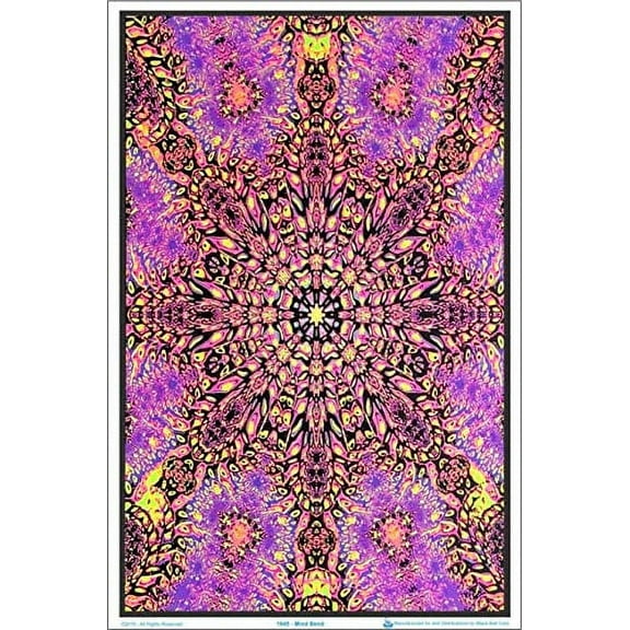 Mind Bend Laminated Blacklight Poster - 23.5" x 35.5"