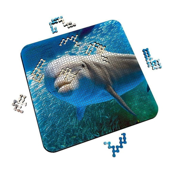 Torched Mind Bending Puzzle Dolphin Smiles 11.3" x 11.3"x 0.5" Blue