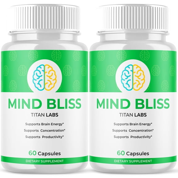 Mind Bliss Advanced Brain Support Formula Supplement MindBliss 120 Capsules