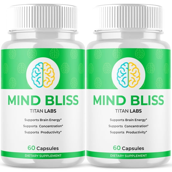 Mind Bliss Advanced Brain Support Formula Supplement MindBliss 120 Capsules