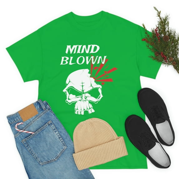 Mind Blown Skull Unisex Heavy Cotton Tee