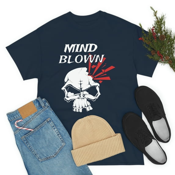 Mind Blown Skull Unisex Heavy Cotton Tee