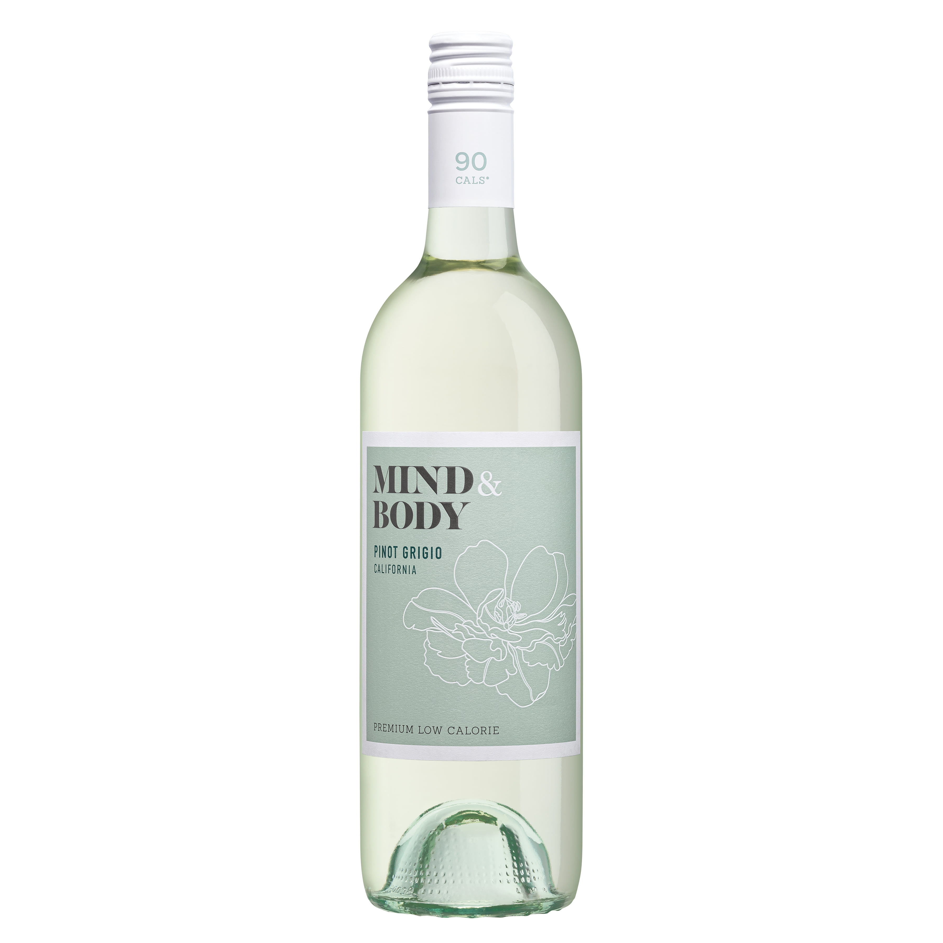 Mind & Body Pinot Grigio California White Wine, Low Alcohol & Low