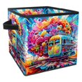 thumbnail image 1 of Mind Car Foldable Storage Basket Organizer Bins with Handle, 10.8"x10.5"x10.6", Large Capacity Storage Bins, 1 of 6