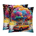 thumbnail image 1 of Mind Car Luxurious Velvet Throw Pillow Covers Inserts with Unique Patterns - Set of 2 Chair Pillow Covers - Available in 16x16, 18x18, 20x20 Inches for All Occasions, 1 of 6