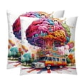 thumbnail image 1 of Mind Car Throw Pillow Covers Inserts with Unique Patterns - Set of 2 for Pillows Covers - Available in 16x16, 18x18, 20x20 Inches - Great for Throw Pillow Covers - Versatile for Various Occasions, 1 of 6